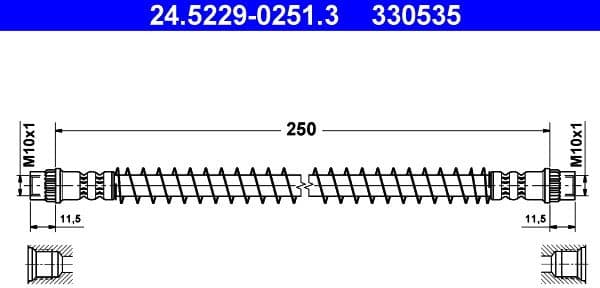 Brake Hose 24.5229-0251.3