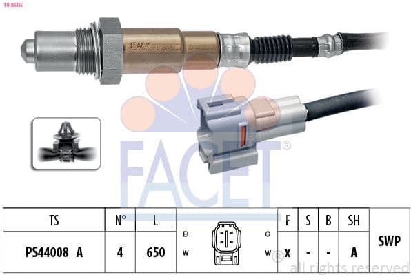 Oxygen Sensor Made in Italy - OE Equivalent 10.8505