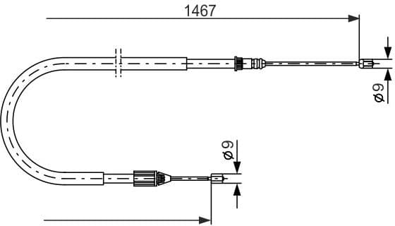 Cable Pull, parking brake 1 987 477 937 - image 6