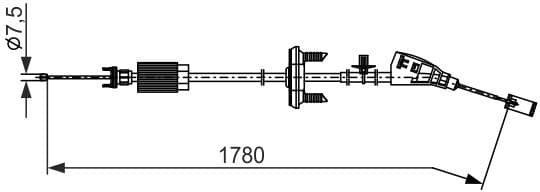 Cable Pull, parking brake 1987482796 - image 2