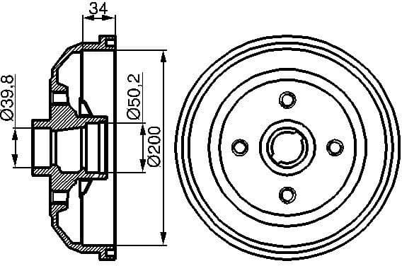 Brake Drum 0986477056 - image 2