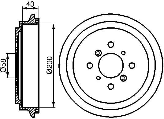 Brake Drum 0986477141 - image 2