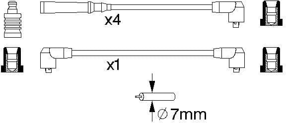 Ignition Cable Kit 0986356720 - image 10