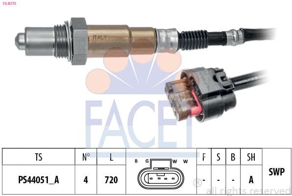Oxygen Sensor Made in Italy - OE Equivalent 10.8375