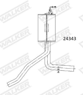 Rear Muffler 24343 - image 2