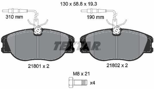 Brake Pad Set, disc brake Q+ 2180101