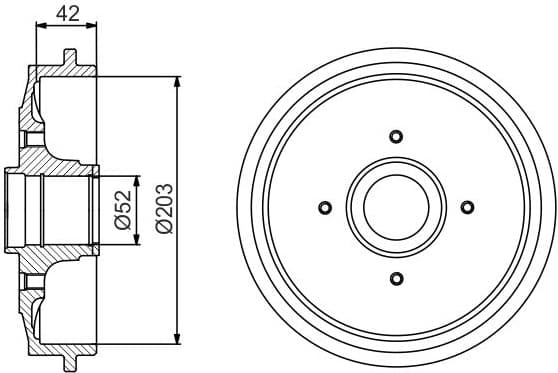 Brake Drum 0986477201 - image 2