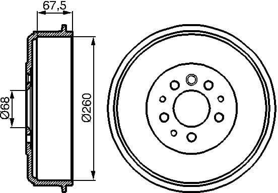 Brake Drum 0986477046 - image 2