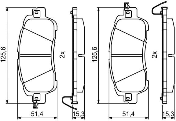 Brake Pad Set, disc brake 0986494832 - image 8