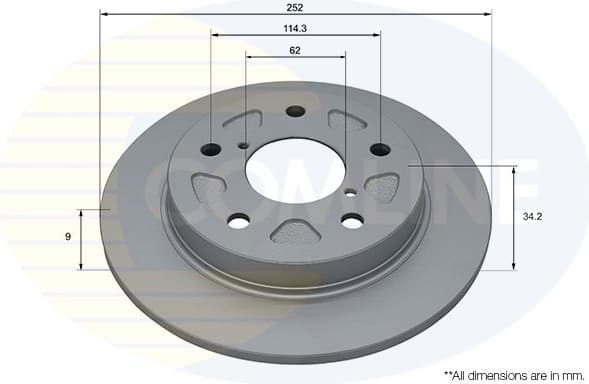 Brake Disc COATED ADC4079