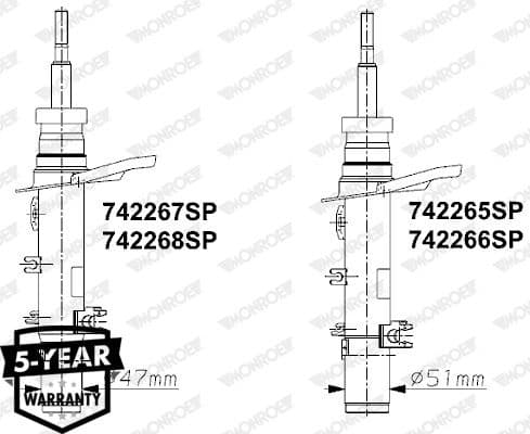 Shock Absorber 742266SP - image 2