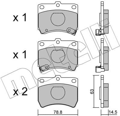 Brake Pad Set, disc brake 22-0370-0