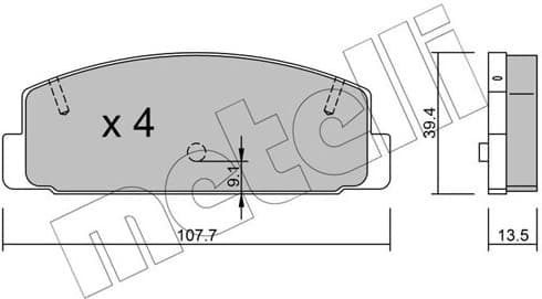 Brake Pad Set, disc brake 22-0302-1