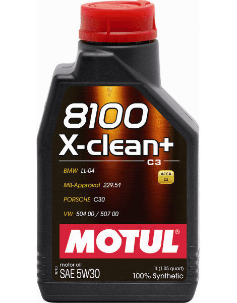 Alyva variklinė MOTUL 8100 X-CLEAN+ 5W30 1L - MTL106376