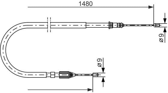 Cable Pull, parking brake 1987477653 - image 2