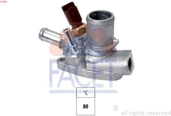 Thermostat, coolant Made in Italy - OE Equivalent 7.8701