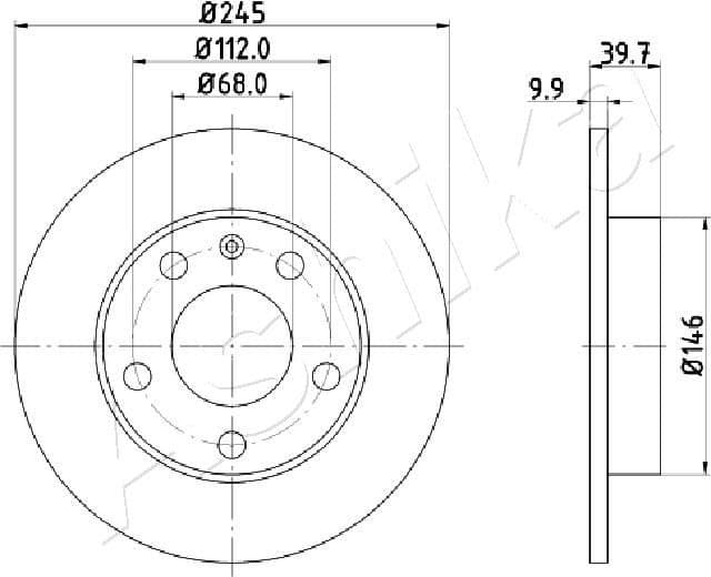 Brake Disc 61-00-0929