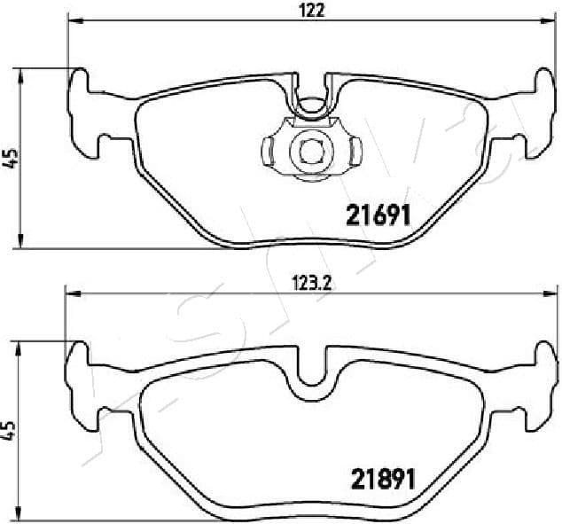Brake Pad Set, disc brake 51-00-0110
