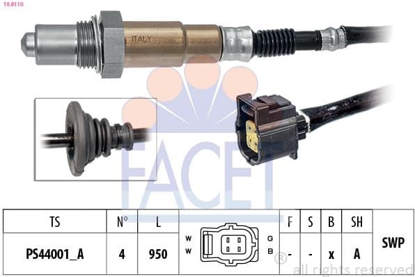 Oxygen Sensor Made in Italy - OE Equivalent 10.8110