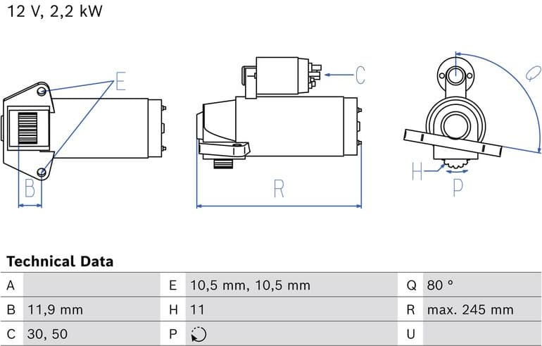 Starter 0 986 026 630