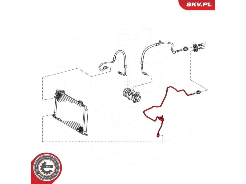 High/Low-pressure Line, air conditioning 54SKV712 - image 7