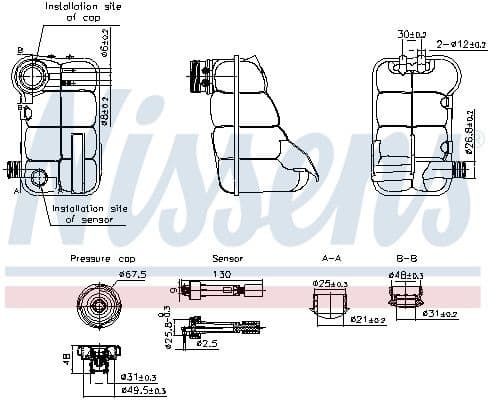 Expansion Tank, coolant ** FIRST FIT ** 996344