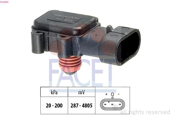 Air Pressure Sensor, altitude adaption Made in Italy - OE Equivalent 10.3024