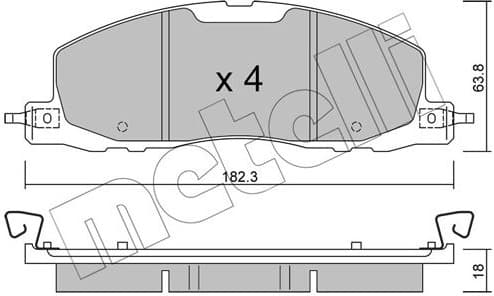 Brake Pad Set, disc brake 22-1330-0