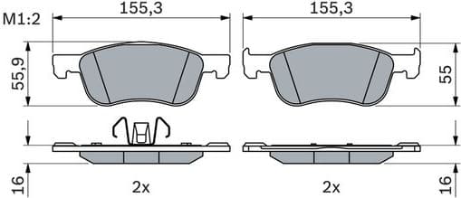 Brake Pad Set, disc brake 0 986 424 867 - image 14