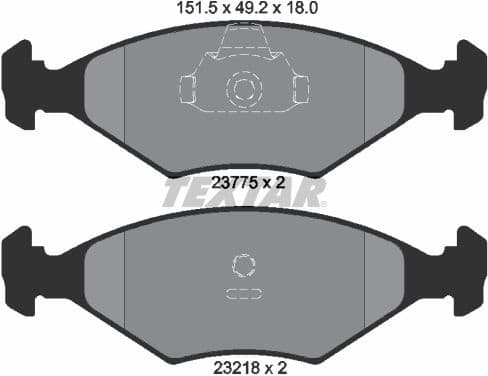 Brake Pad Set, disc brake 2377501