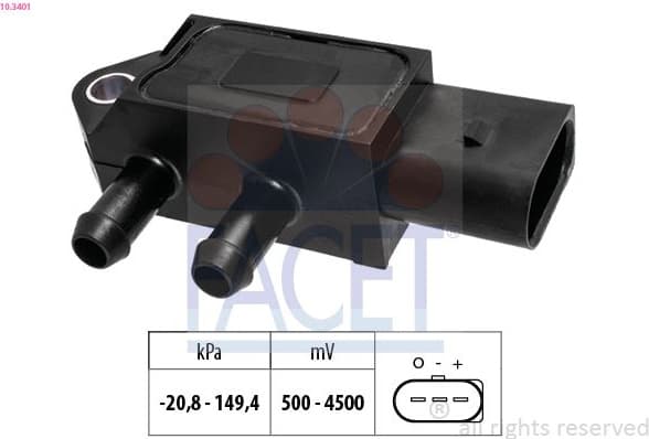 Air Pressure Sensor, altitude adaption Made in Italy - OE Equivalent 10.3401