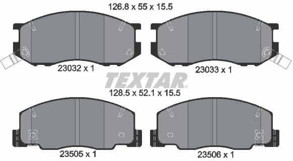 Brake Pad Set, disc brake 2303201