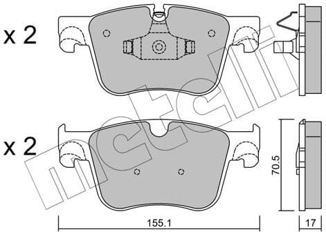 Brake Pad Set, disc brake 22-0985-0