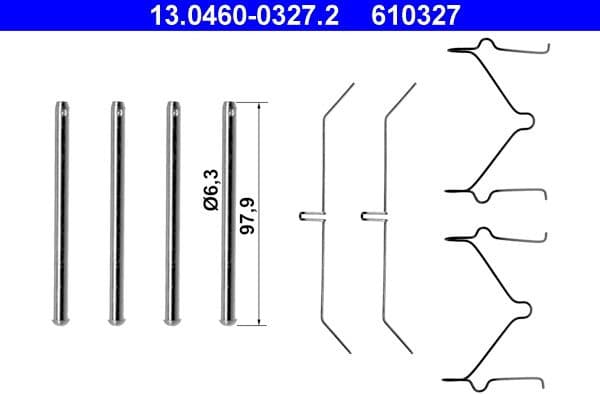 Accessory Kit, disc brake pad 13.0460-0327.2