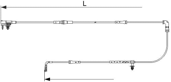 Warning Contact, brake pad wear 1 987 473 628