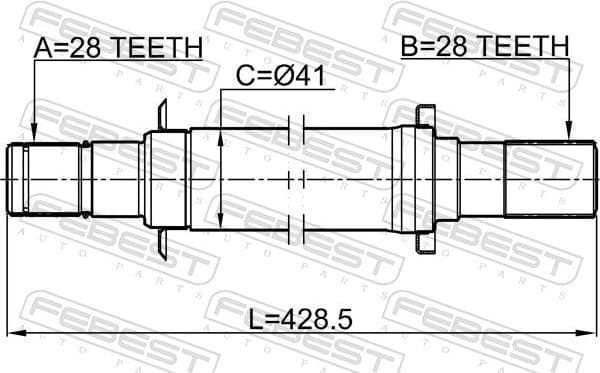 Drive Shaft 2212-SLAT - image 2