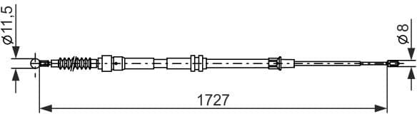 Cable Pull, parking brake 1987482872 - image 2
