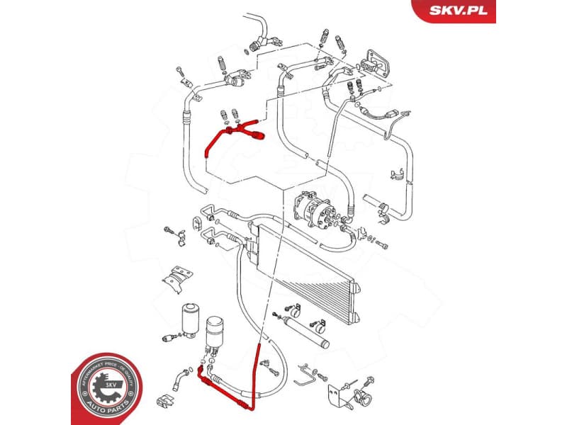 High/Low-pressure Line, air conditioning 54SKV732 - image 6