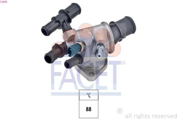 Thermostat, coolant Made in Italy - OE Equivalent 7.8405