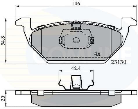 Brake pads front CBP0737