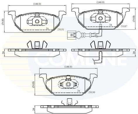 Brake pads front CBP1851