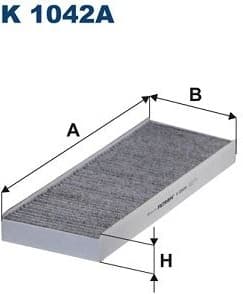 Filter, cabin air K1042A