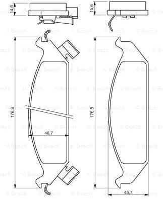 Brake Pad Set, disc brake 0986494313