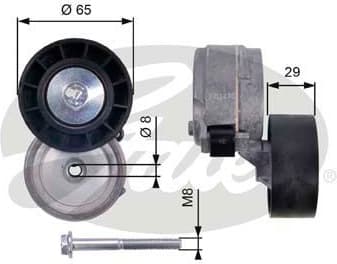 Belt Tensioner, V-ribbed belt DriveAlign™ T38364