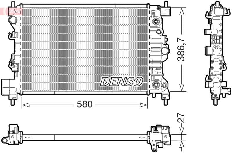Radiator, engine cooling DRM20131