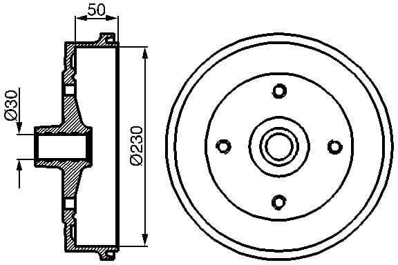Brake Drum 0986477030 - image 2