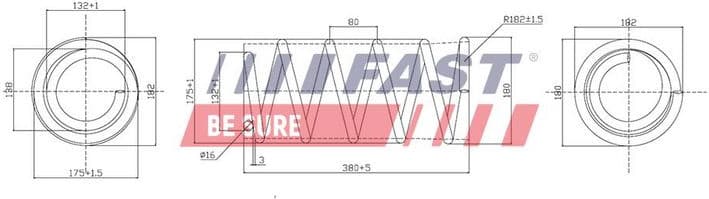 Suspension Set, springs FT12282K