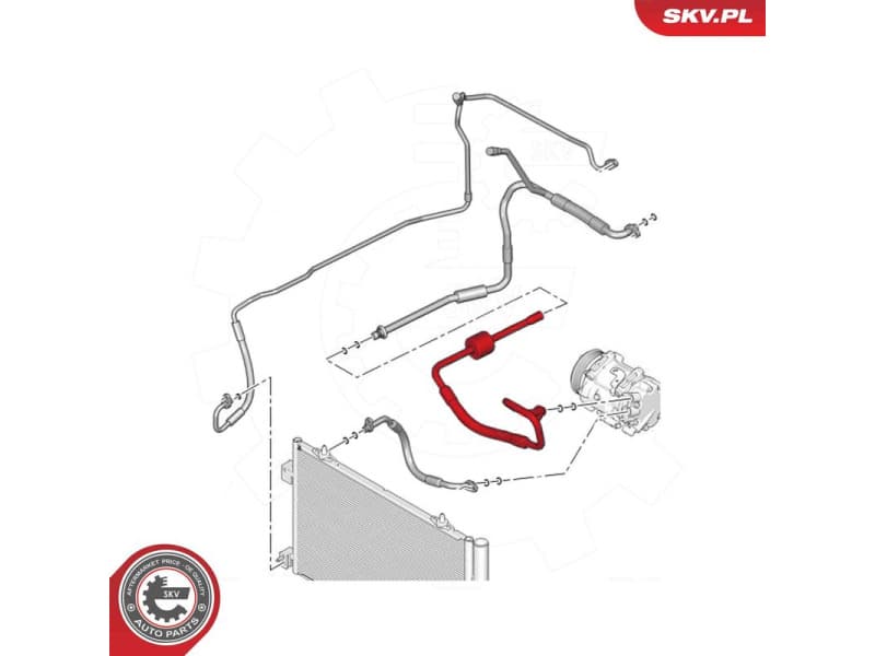 High/Low-pressure Line, air conditioning 54SKV601 - image 5