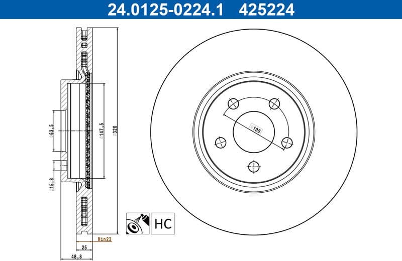Brake Disc 24.0125-0224.1