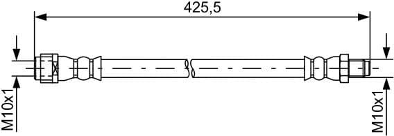 Brake Hose 1 987 481 610 - image 2